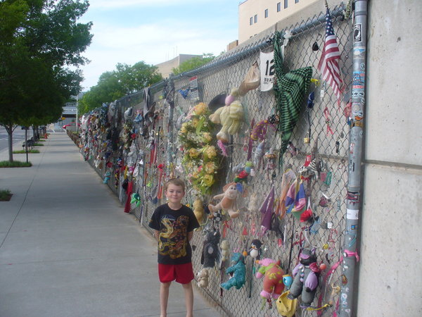 Wall of gifts and prayers