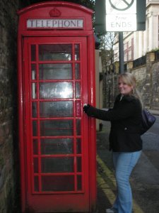 Telephone booth!