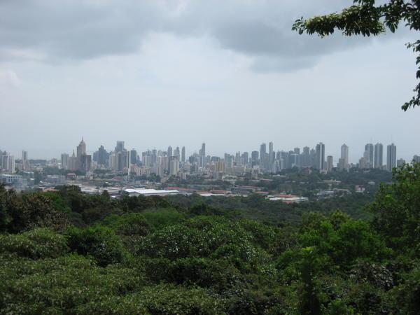 Smoggy but impressive Panama City