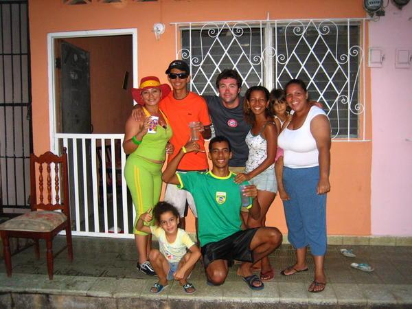 The family we stayed with during carnevales