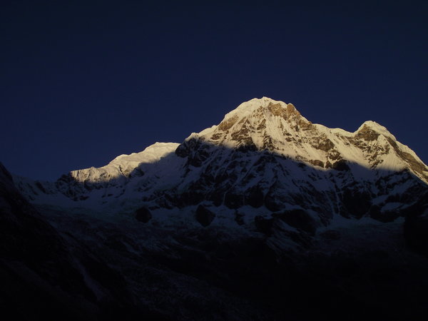Morgen over Annapurna South fra ABC