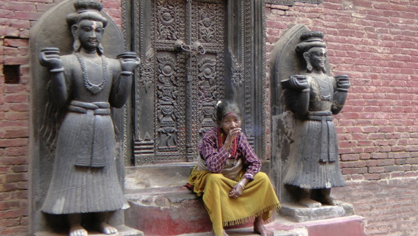 Kvinde i Bhaktapur