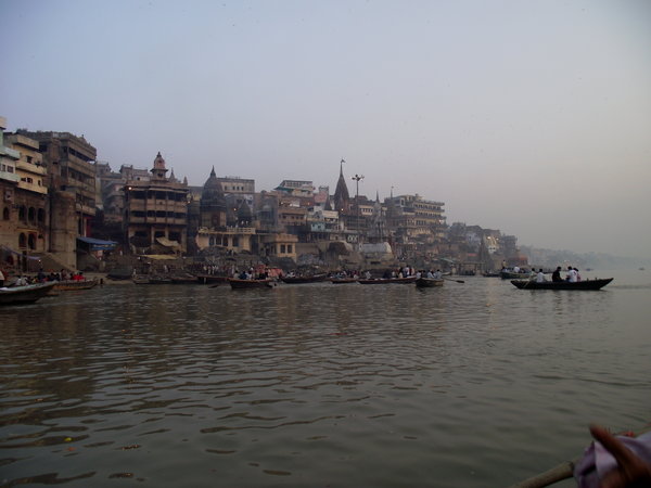 Varanasi fra vandet