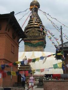Hannah @ Monkey temple,Kathmandu