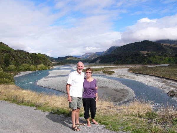 L and B by a braided river