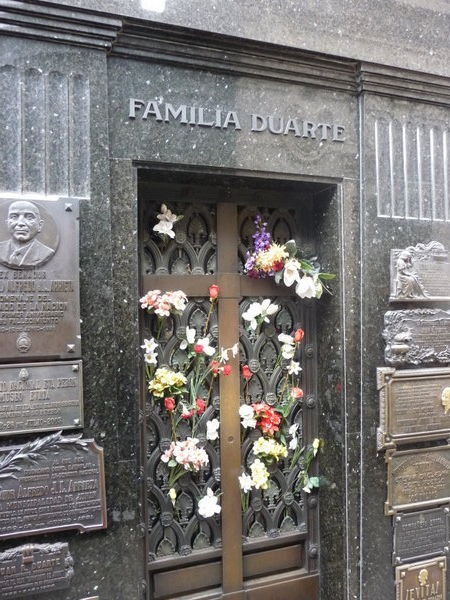 Peron Family Grave where Evita is now buried