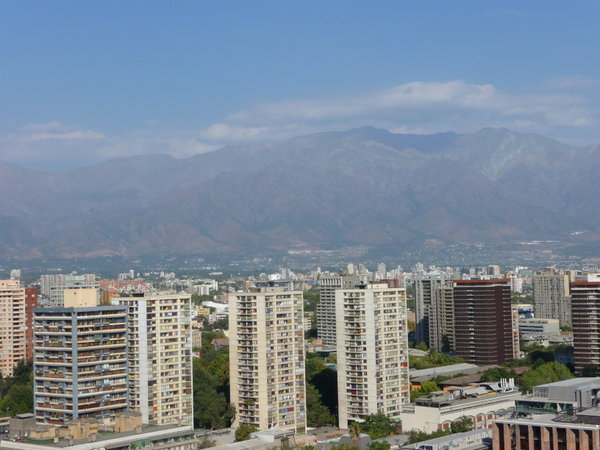 City and mountains