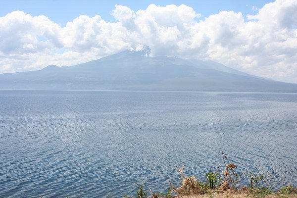 Volcano from across the lake