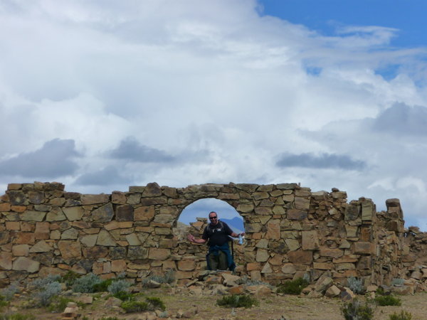 Gordon at the Inca Ruins along the trail