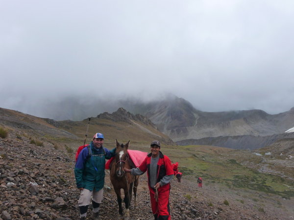 Gordon and the Horsemen....approaching Inca Chiriasca Pass
