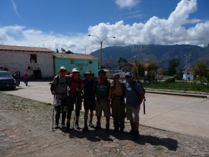 The Team at the Start of the 7 Day inca Trail