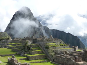Macchu Picchu with Wayna Picchu in background