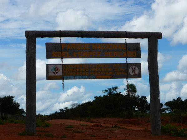The turn off to Noel Kempfe National Park