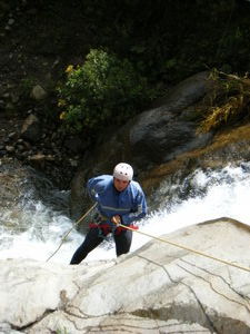 Gordon Descends the First Waterfall