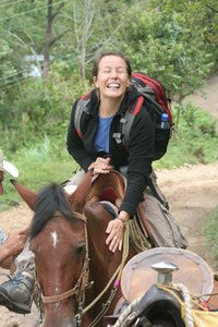 Ann Horse Riding in San Augustin
