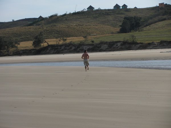 Our run on the beach
