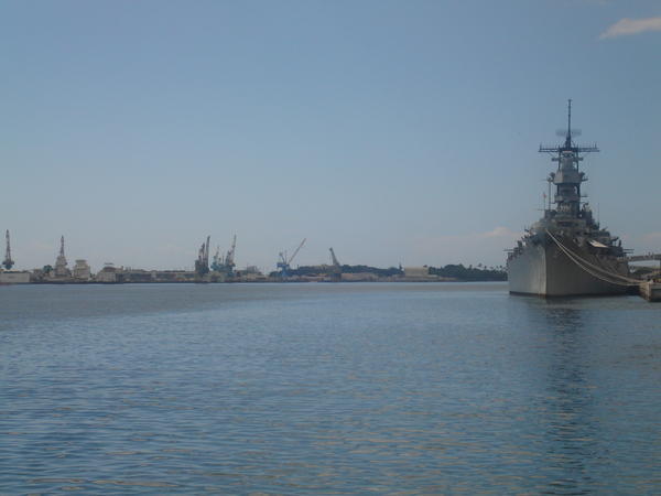Battleship at Pearl Harbour