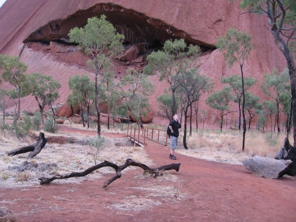 Down at the foot of Uluru