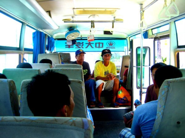 Our small bus to Cubi/Airport