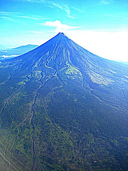 Mt. Mayon (our view from the plane)
