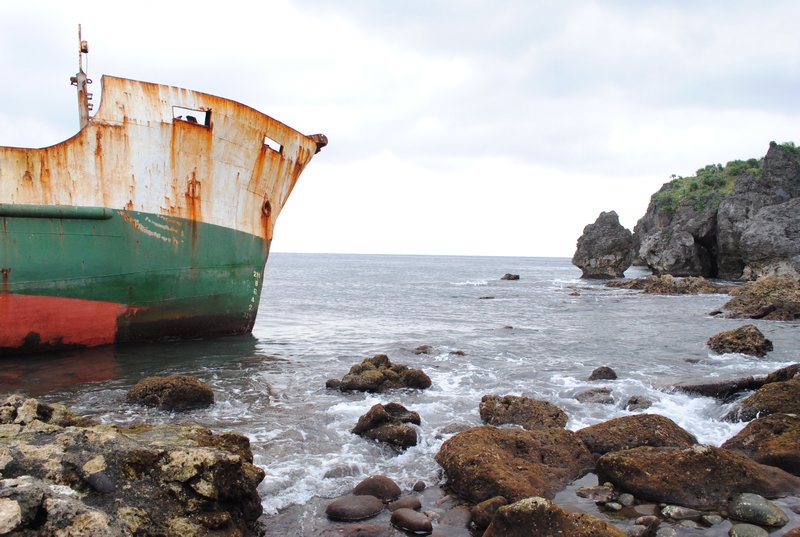 Shipwreck near the Basco Port