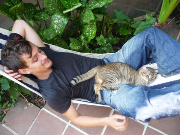 kris and our favorite cat