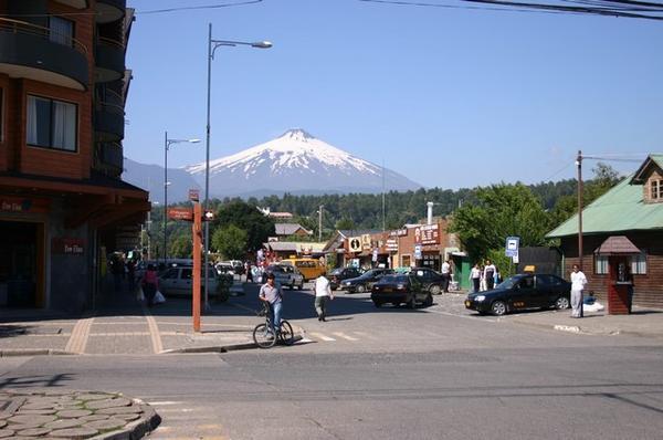 The volcano from Pucón
