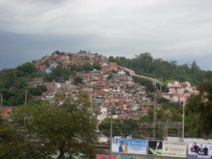 View of favela from Maracana