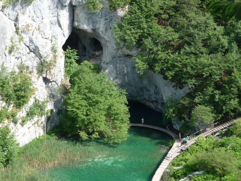 Cave formed by the water