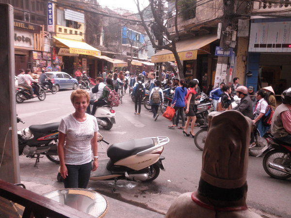 A Typical Street In Hanoi
