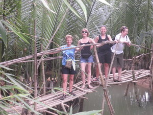 Bamboo Bridge in The Country