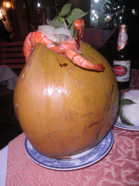 Coconut Steamed Shrimp