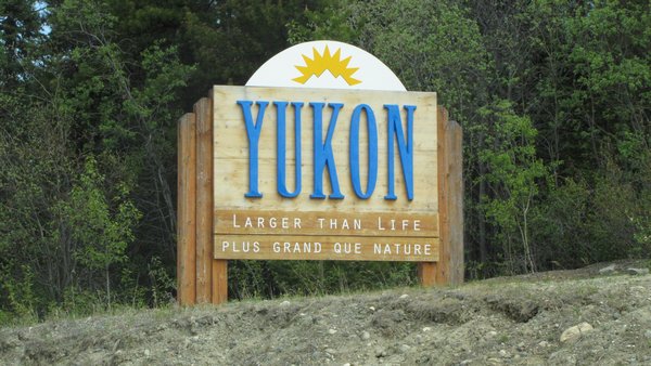 Yukon Territory Welcome Sign