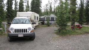 Camp site in Tok, AK
