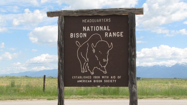 Sign at Bison National Range