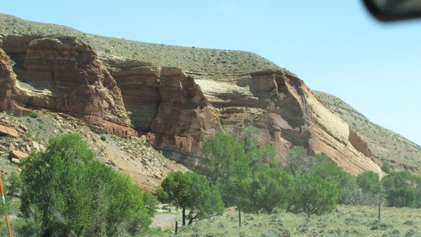 Rock Formations along Wind River