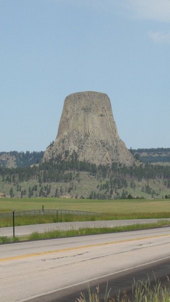 Devil's Tower from several miles away