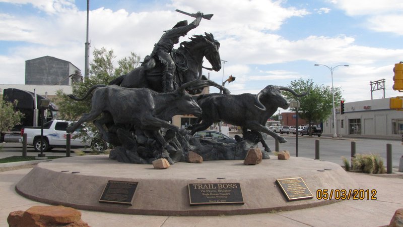 Monument to Cattle Drivers in Artesia, NM