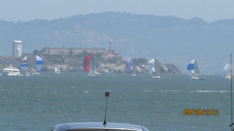 Alcatraz with Regata underway