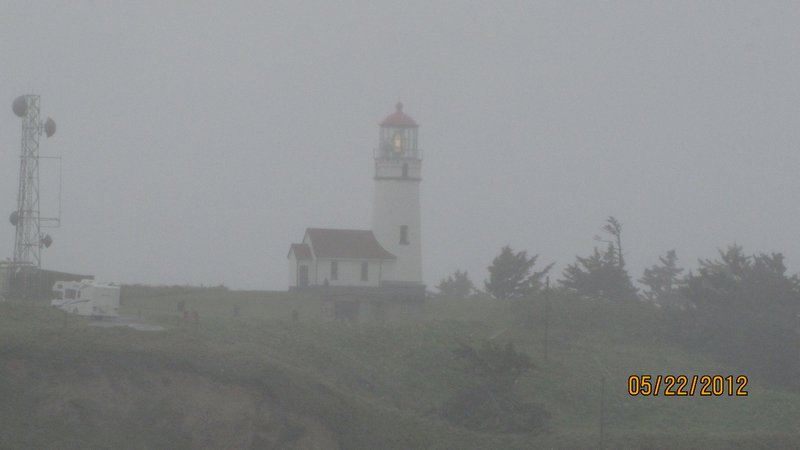 Light house through the mist