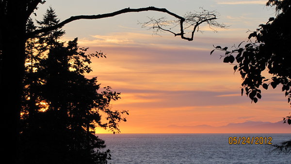 Sunset over Juan de Fuca Strait