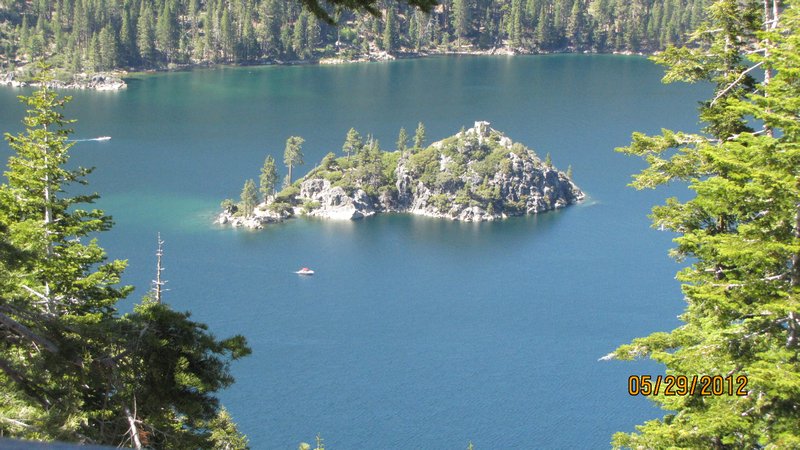 Island in Emerald Bay