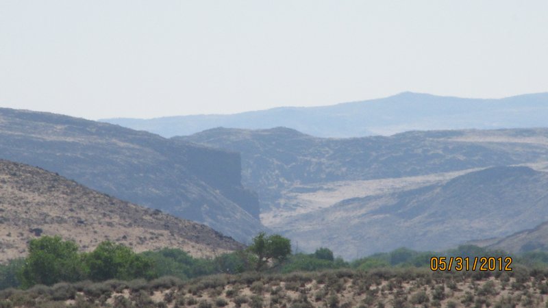 Steep canyon wall