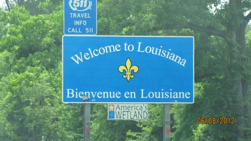 Louisiana Welcome Sign