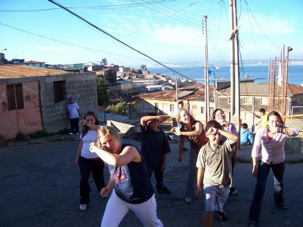 Capoeira with the kids of Cerro Toro