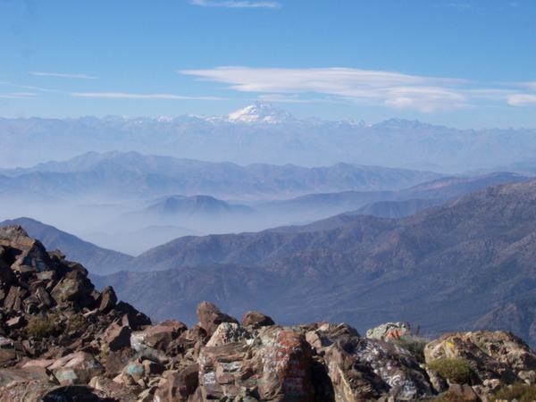 View of Aconcagua from La Campana