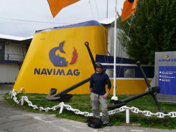 arriving at navimag office