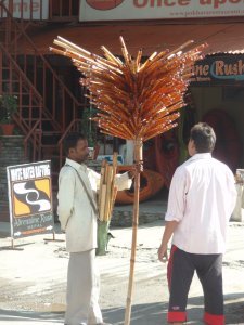 Flute seller in Pokhara
