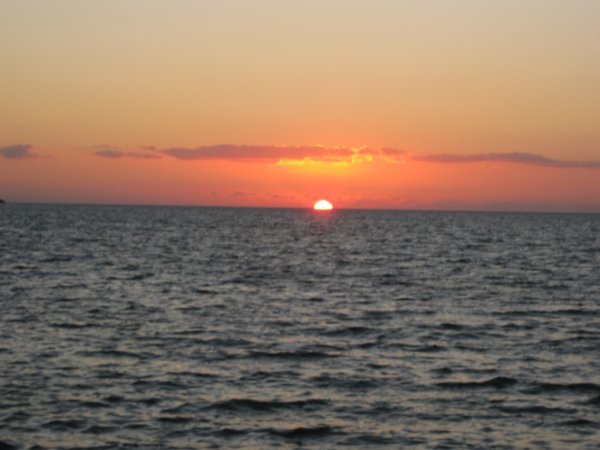 Sunrise at Bahia de Chetumal