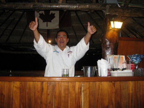 Tony the bartender at Yax Ha